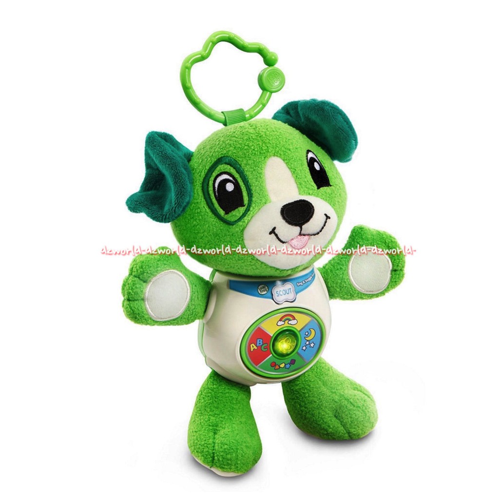 Leapfrog Sing &amp; Snugge Scout Green Mainan Boneka Bisa Bernyanyi Warna Hijau Leap frog Sing Snuggle