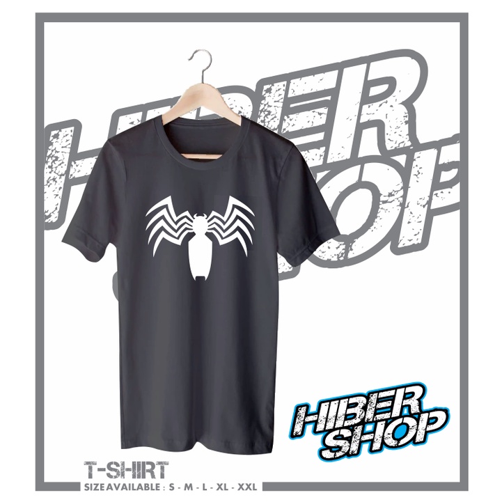 KAOS BAJU VENOM LOGO KAOS SUPERHERO MARVEL MURAH KEREN - HIBER SHOP