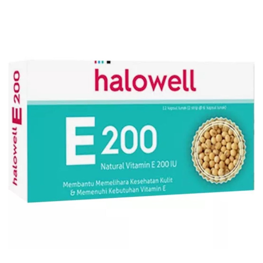 HALOWELL E 200 IU ISI 12 VITAMIN E 200 IU SUPLEMEN DAYA TAHAN TUBUH