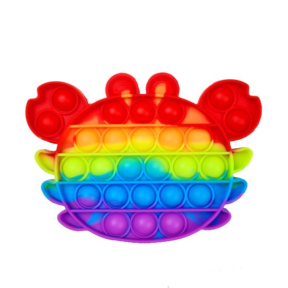 ( HOT ITEM ) FIDGET PUSH POP IT MAINAN ANAK PENGHILANG STRESS TIKTOK-POP IT - KEPITING