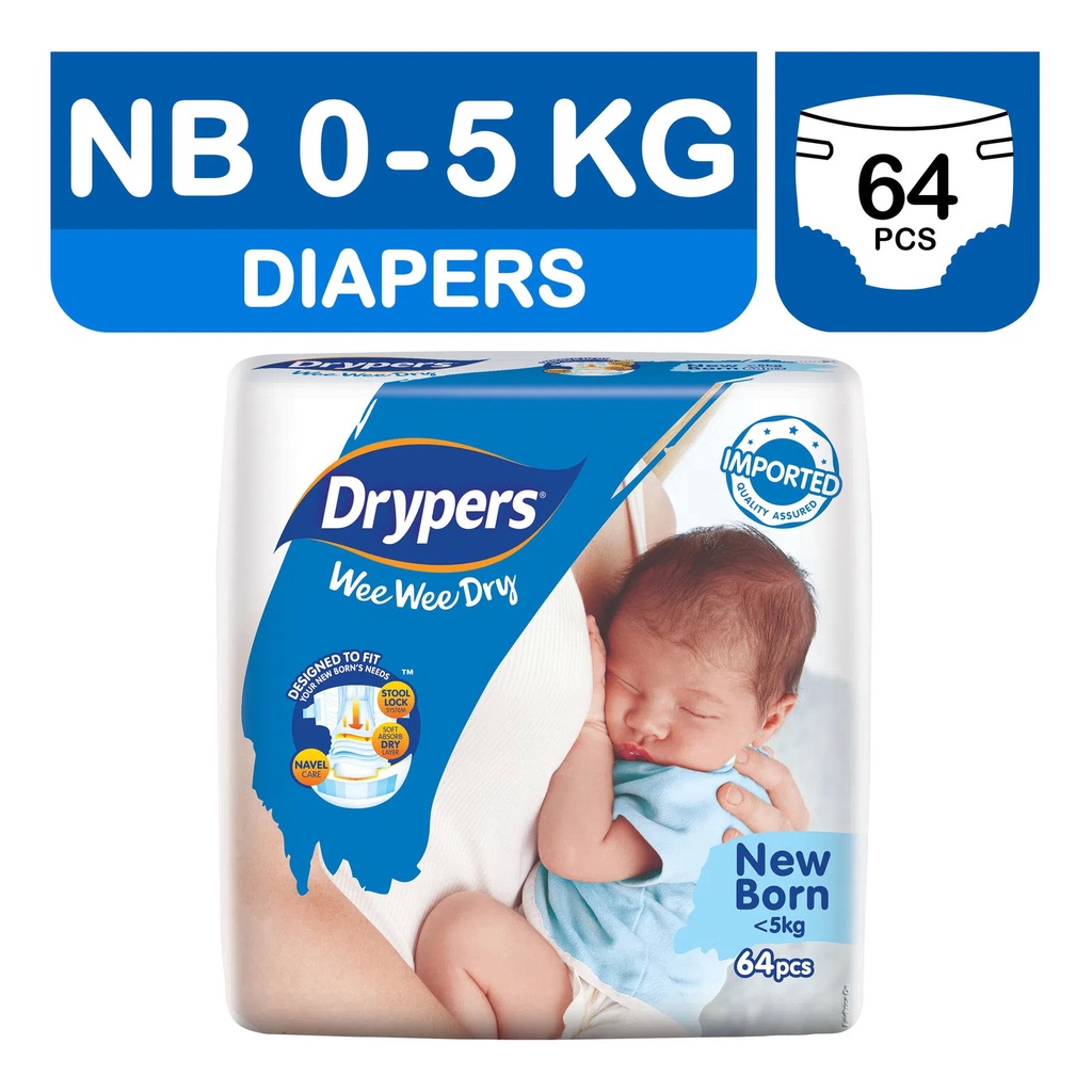 DRYPERS Wee Wee Dry - S 58 / S58 / NB64 / NB 64 Tape / POPOK PEREKAT