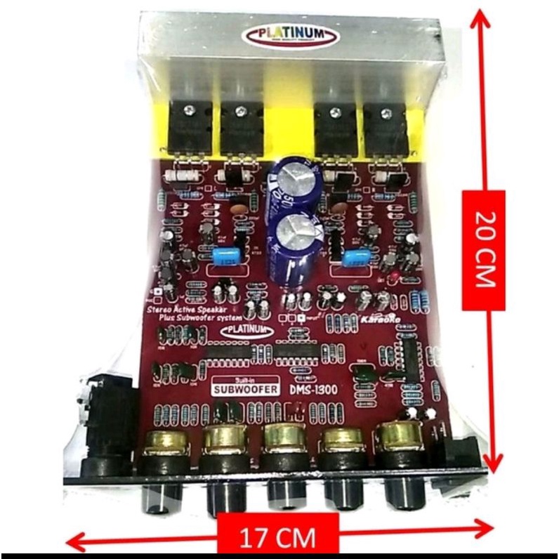KIT POWER SPEAKER AKTIF PLUS SUBWOOFER KARAOKE DMS-1300