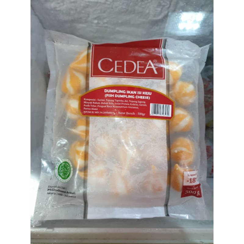 

cedea dumpling ikan isi keju 500gram