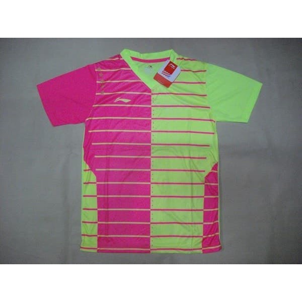Baju Badminton Baju BADMINTON / BULUTANGKIS Li-Ning L.18 Pink Stabilow Murah