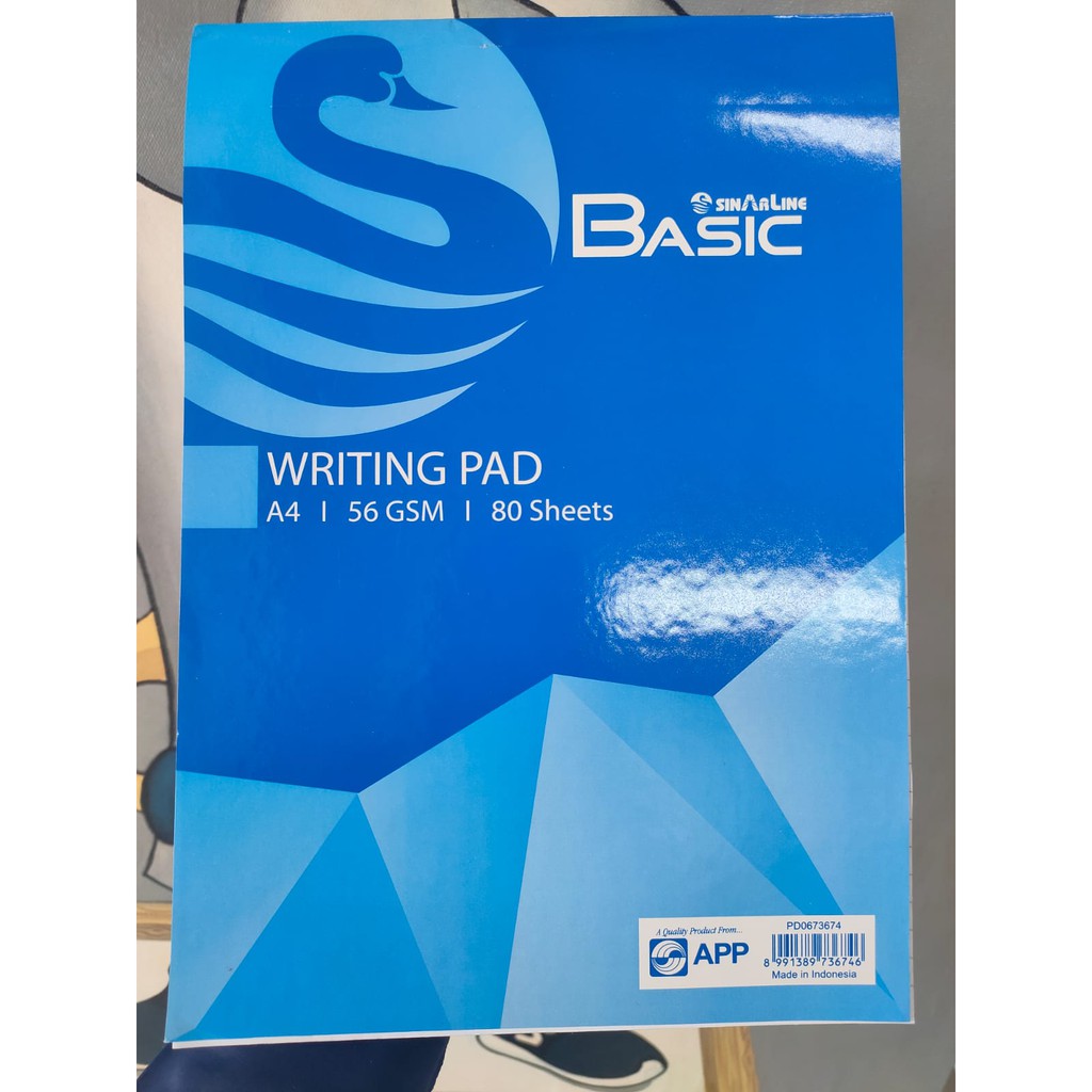 

buku writing pad sinarline a4 isi 80 lembar keluaran sinar dunia satuan
