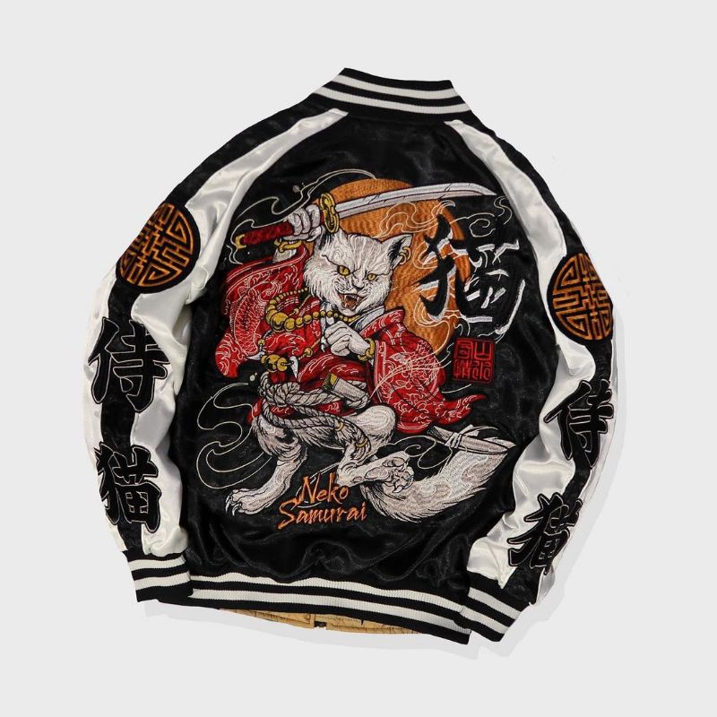 Sukajan Jacket "NEKO SAMURAI"