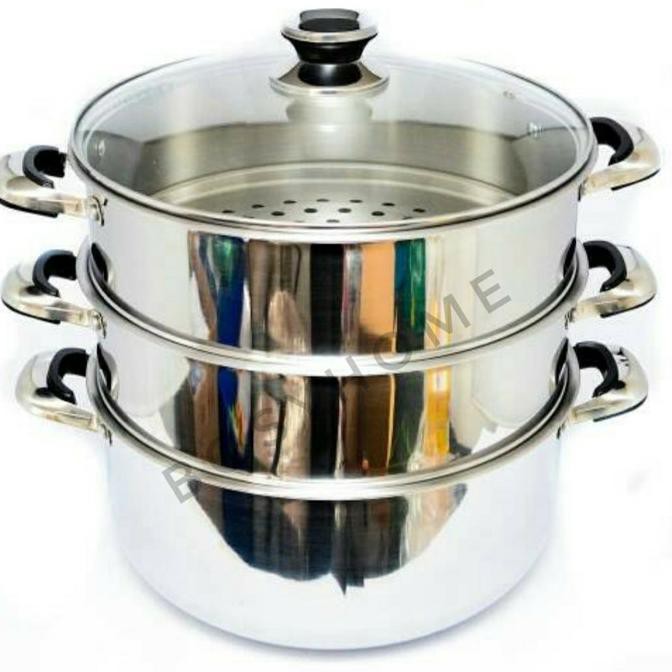 Panci Kukusan Supra 32 cm susun 3 |Supra Steamer 32 cm Susun 3