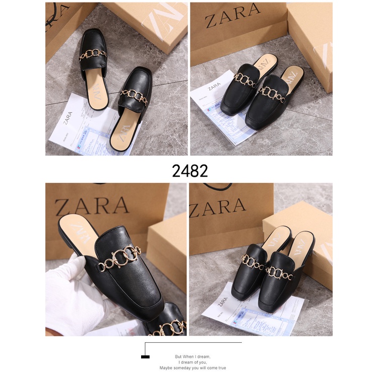 ZR Mules Leather Women Shoes #2482