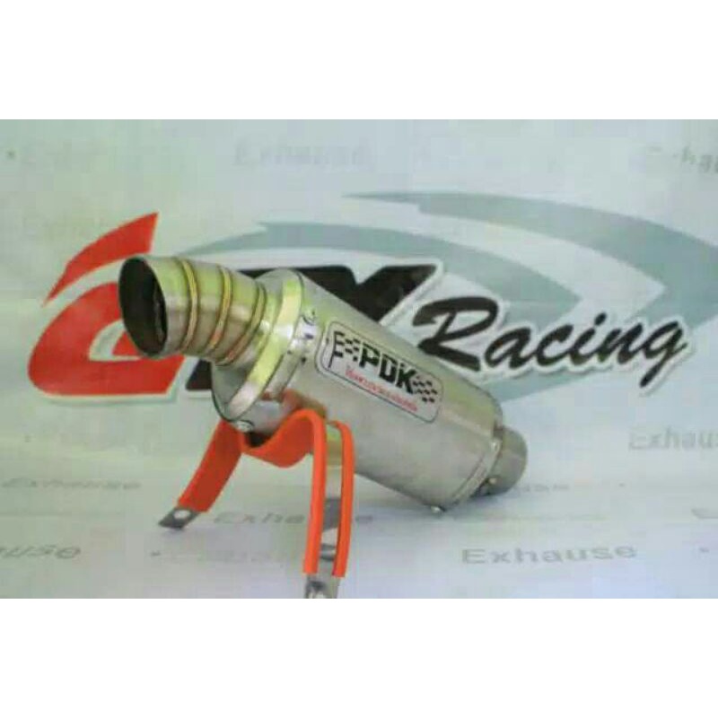 silincer knalpot PDK oval Stainless pendek silincer only inlet 50