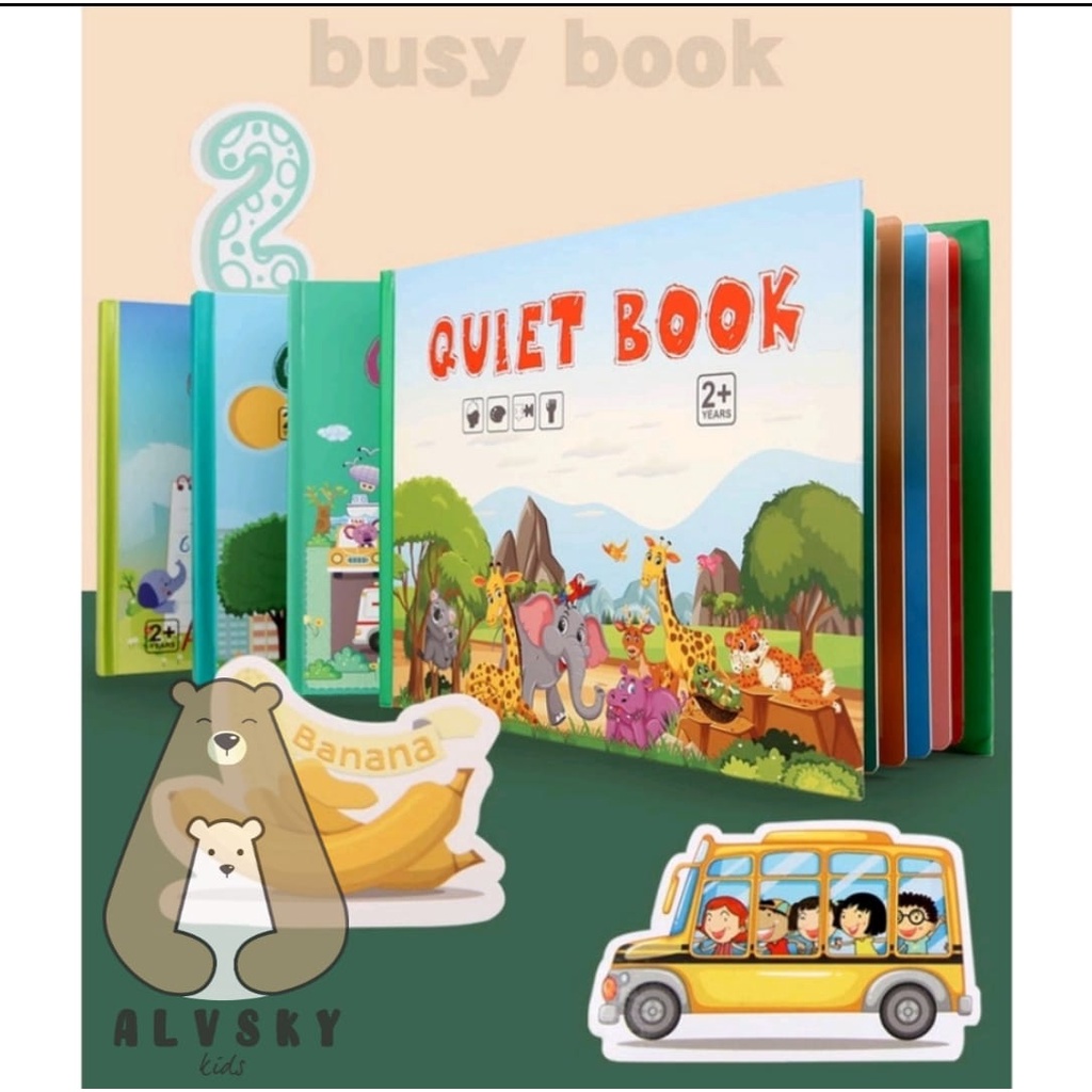 QUIET BOOK/BUSY BOOK/BUKU AKTIVITAS VELCRO ANAK/KIDS ACTIVITY BOOK