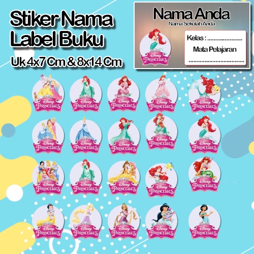 

Stiker Princes Princess Putri duyung cantik animasi kartun karater anime Karakter Lucu Custom Lebel Nama cromo murah 20 Varian berbeda Sticker Pelajaran Mapel buku anak sekolah No 9