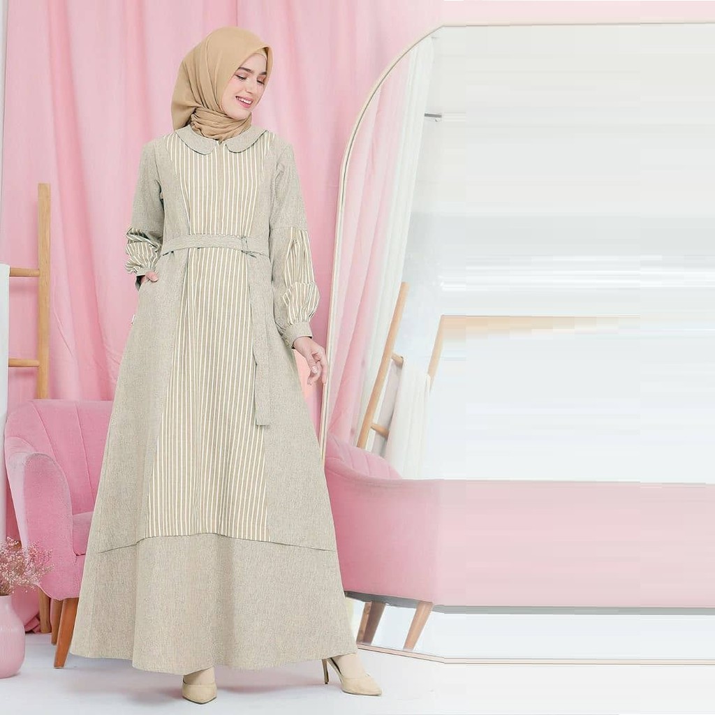 NEW ARRIVAL  BAJU GAMIS RAUNA RK 278 COKLAT