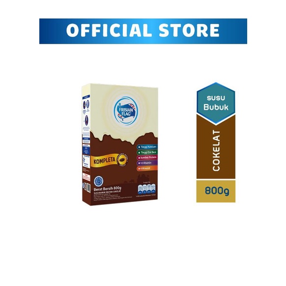 

Frisian Flag Susu Bubuk Instant Kompleta Chocolate 800G