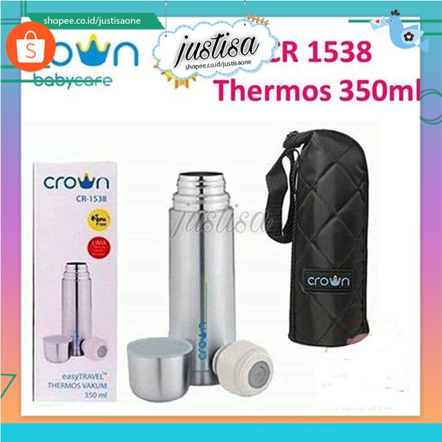 Promo !! FLAS SALE !! Crown EasyTravel Thermos 350ml | Termos Air Panas Dingin / termos crown KECIL