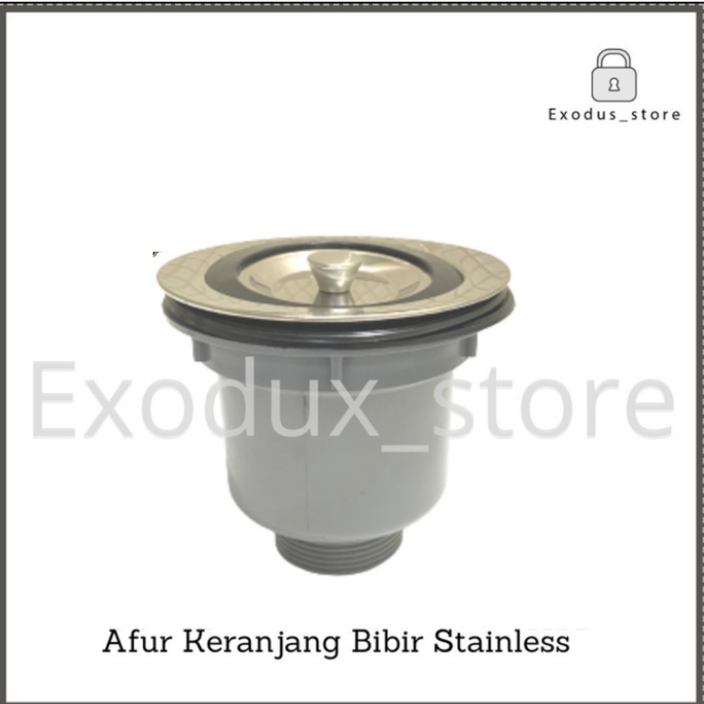 Saringan wastafel cuci piring bibir stainless / saringan afur bak cuci piring