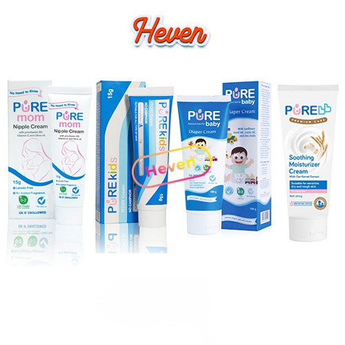 Jual Pure Baby Nipple Cream / Pure Baby Diaper / Soothing / Itchy / Rash  Cream Indonesia|Shopee Indonesia