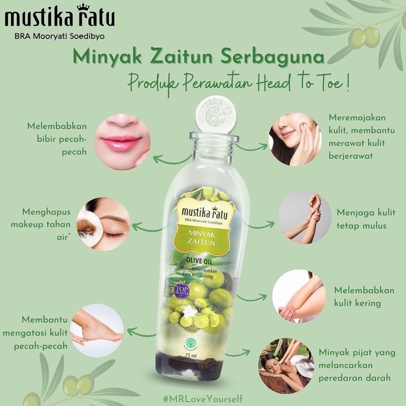 [ Kecil ] Mustika Ratu Minyak Zaitun 75ml