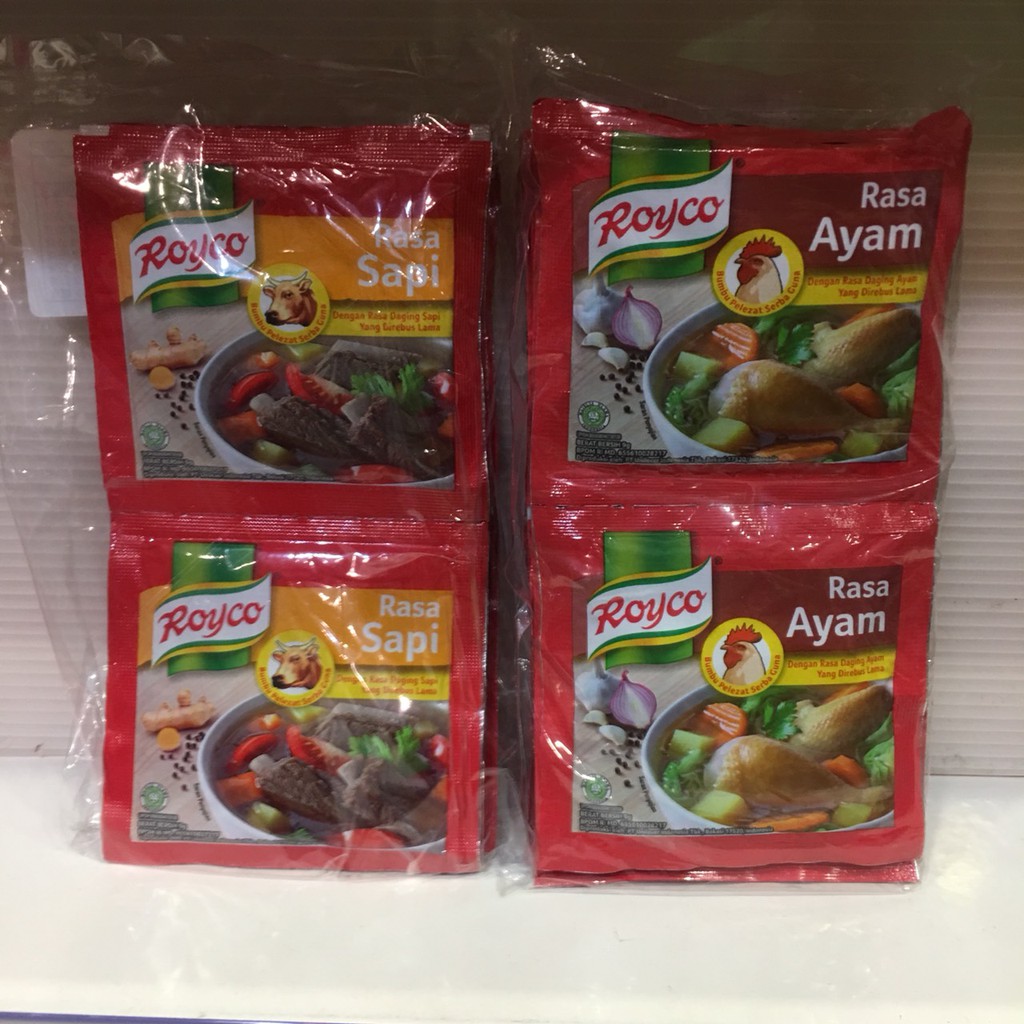 

Penyedap Rasa Royco Ayam Sapi Sachet Saset