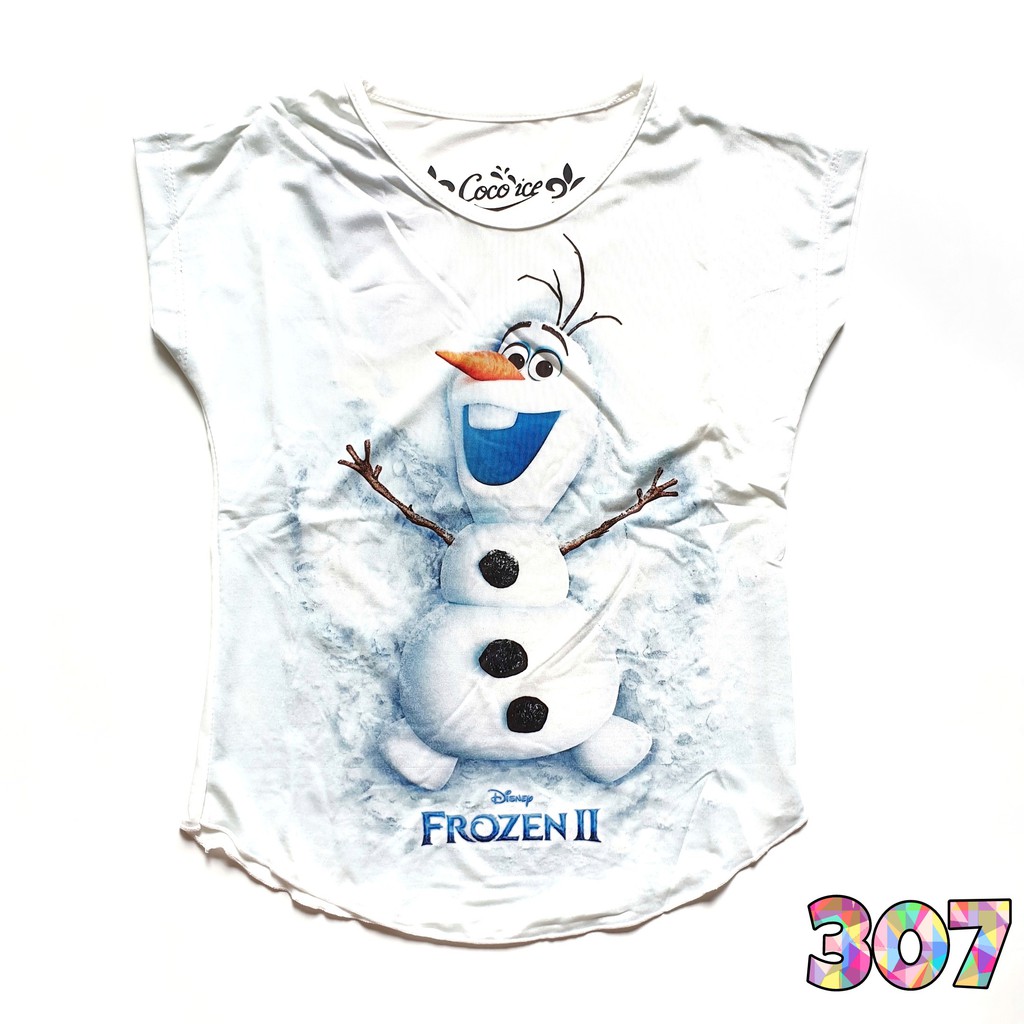 Kaos Anak Perempuan Coco Ice Frozen