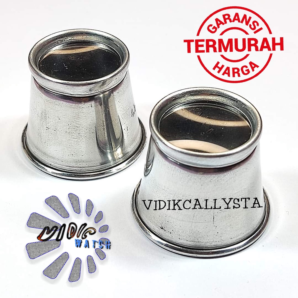 LENSA PEMBESAR JAM / Eye loop kaca lensa pembesar alat servis jam tangan Stainless