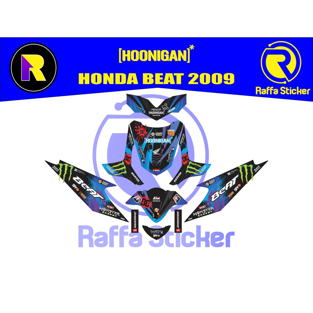 STICKER STRIPING MOTOR STICKER DECAL Decal Sticker Honda Beat Fullbody Eps75