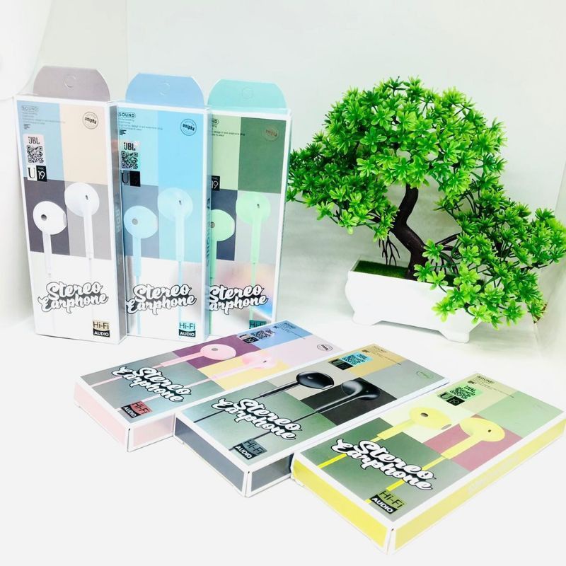 HEADSET MACARON U19 HANDSFREE U19 MACARON EARPHONE MACARON STEREO U19