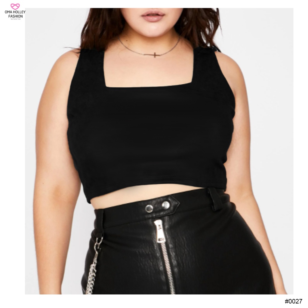 (COD) OH Fashion Tank top Sasha Jumbo Size Korea Bahu Lebar Wanita #0027 (Part 2)-7