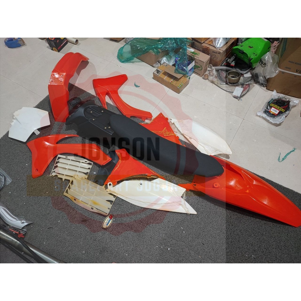 PROMO COD COVER BODY TRAIL KTM250 KTM 250 NEW 2013 MEREK WILWOOD BAHAN FULL PLASTIK TEBAL LENTUR ,BA