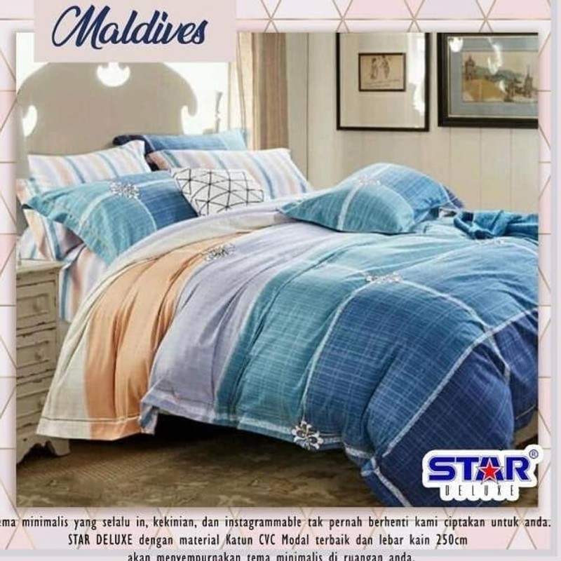 SPREI BEDCOVER KATUN STAR MALDIVES