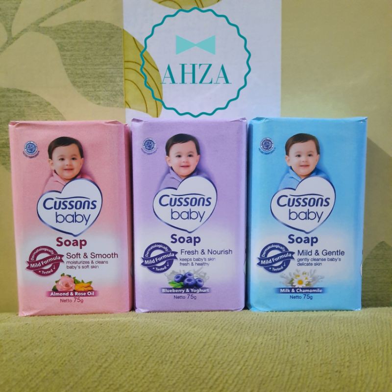 AHZA CUSSONS BABY SOAP SABUN BAYI 75GR