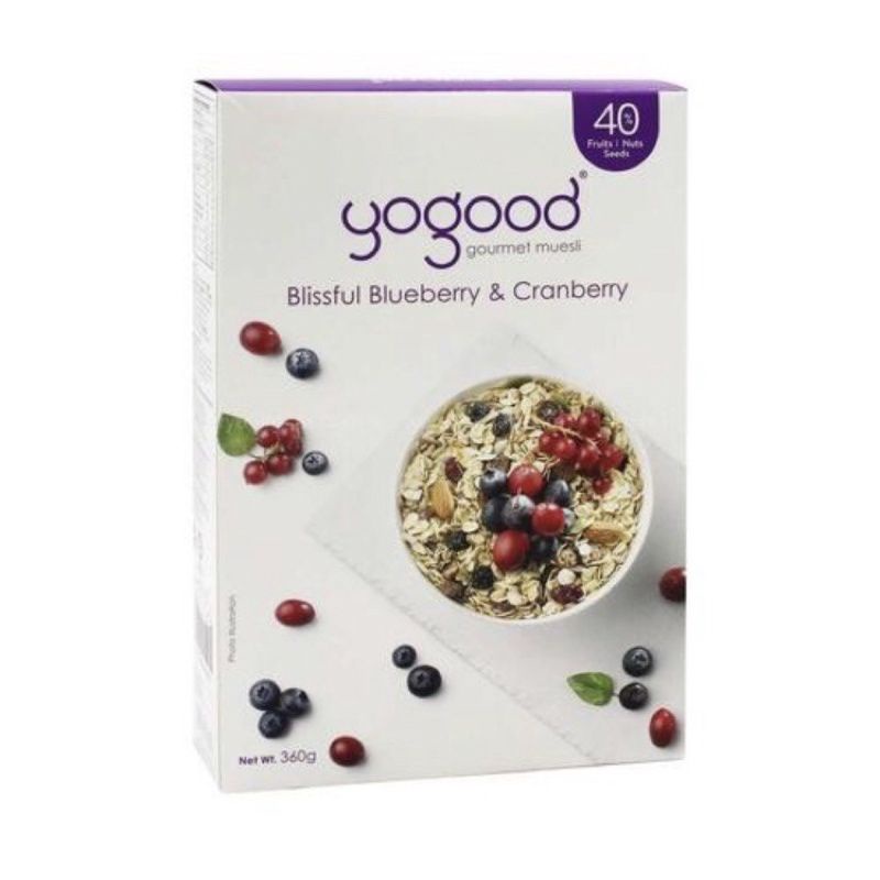 

Yo Good Gourmet Muesli Cran&berries / Blueberry 370gr