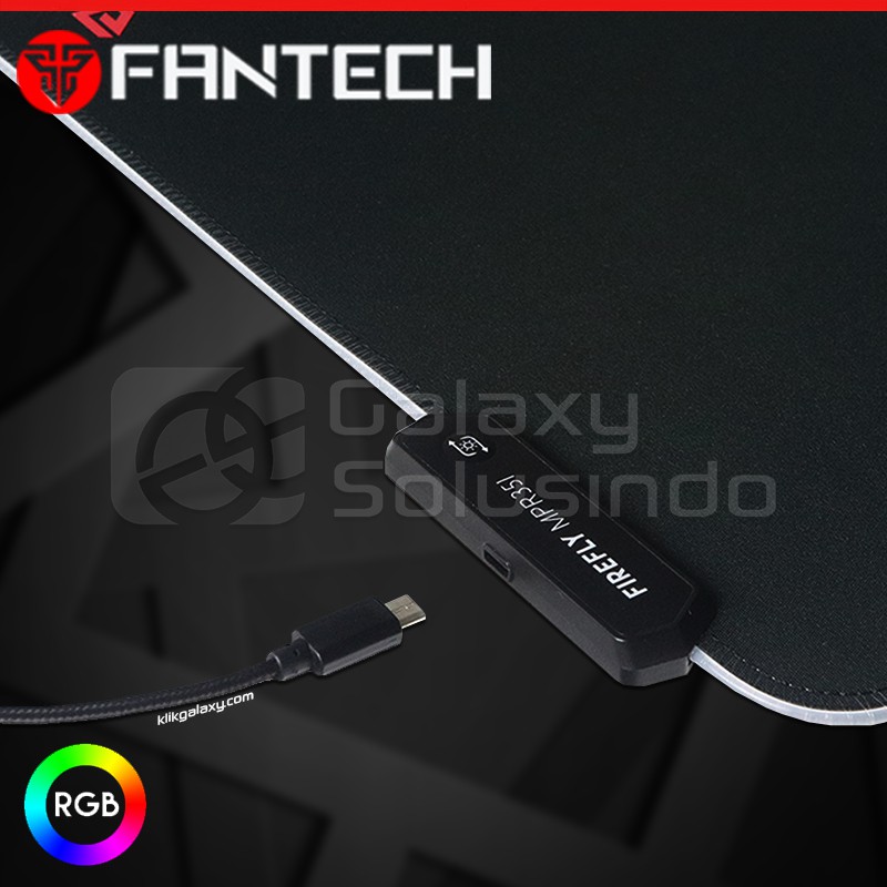 Fantech MPR351 FIREFLY Soft Cloth RGB Gaming MousePad