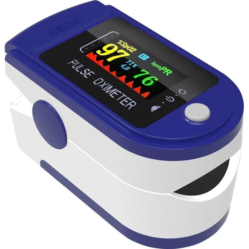 Turun Harga!!! Fingertrip Pulse Oximeter / Oxymeter Oled LCD P2000 02 Pengukur Detang Jantung Dan Pengukur Kadar Oksigen