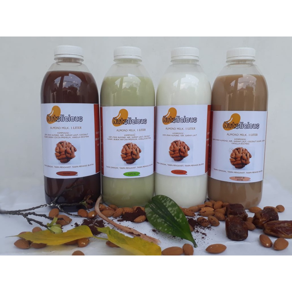 

Susu Almond Varian Rasa Nutslicious 1 Liter /Asi Booster / Almond Milk