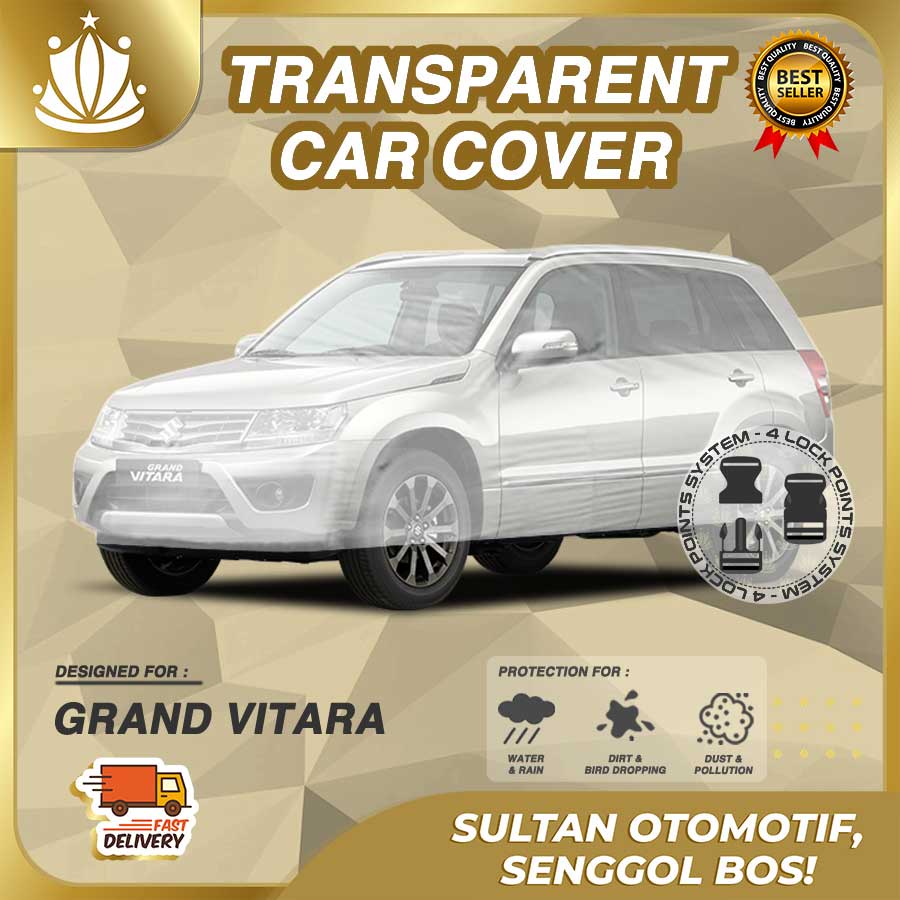 Body Cover Mobil Plastik TEBAL Grand Vitara WATERPROOF