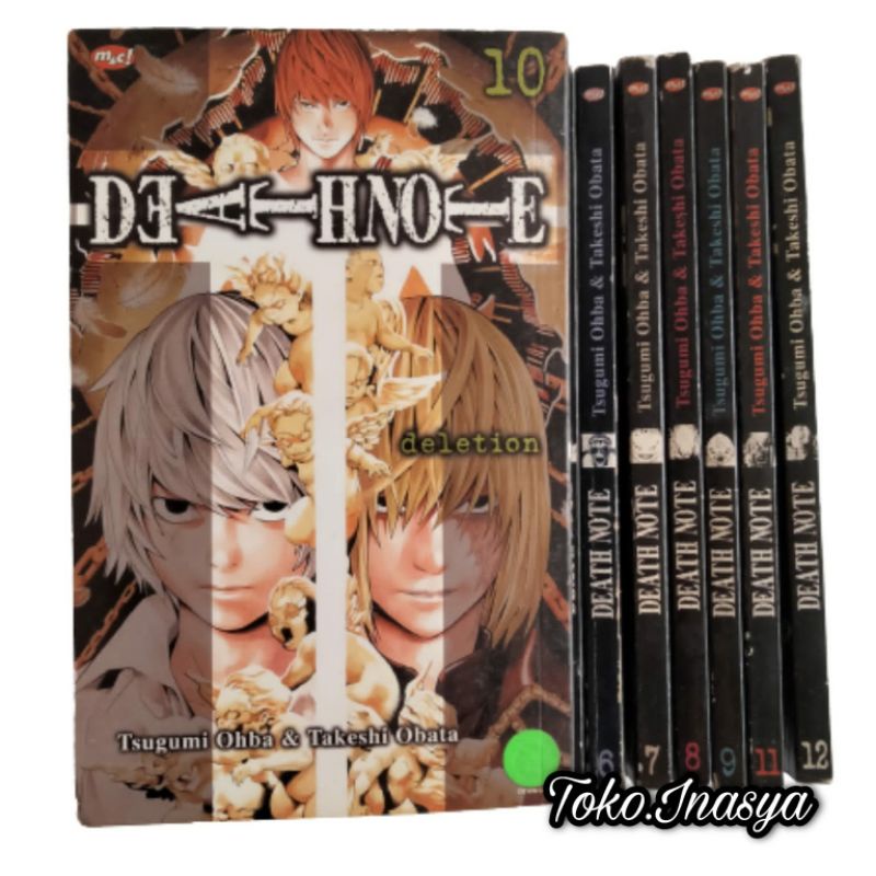 MANGA / KOMIK DEATH NOTE (BY TSUGUMI OHBA)  FULLSET LENGKAP VOL 1-12 TAMAT / ORIGINAL