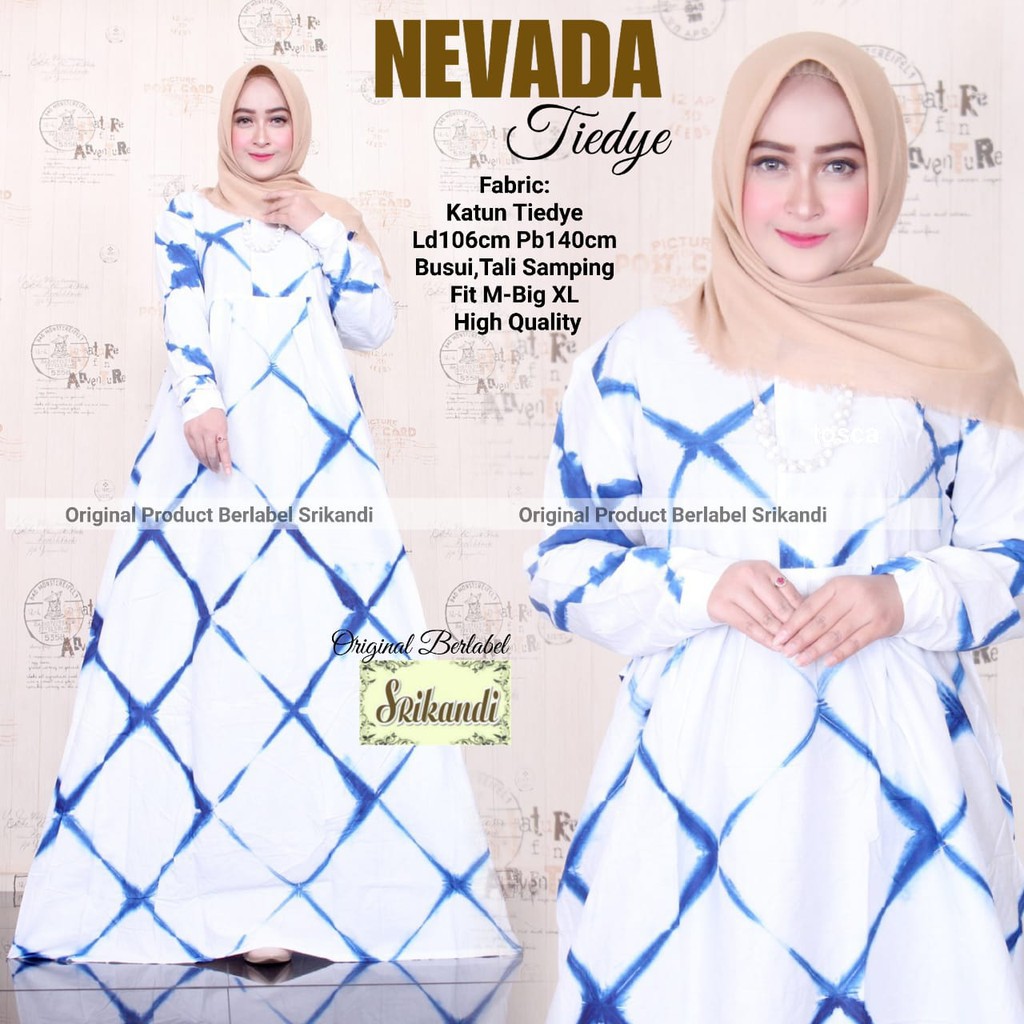 BAJU GAMIS WANITA NEVADA TIEDYE DRESS BY SRIKANDI
