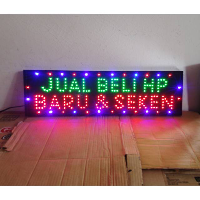 Jual Led Sign Tulisan Lampu Led Jual Beli Hp Baru Seken New Indonesiashopee Indonesia 0305