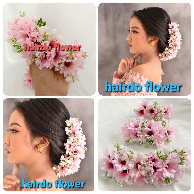semanggi krisan bunga rambut riasan sanggul mainan rambut bunga sanggul bunga sasak bunga sanggul pe