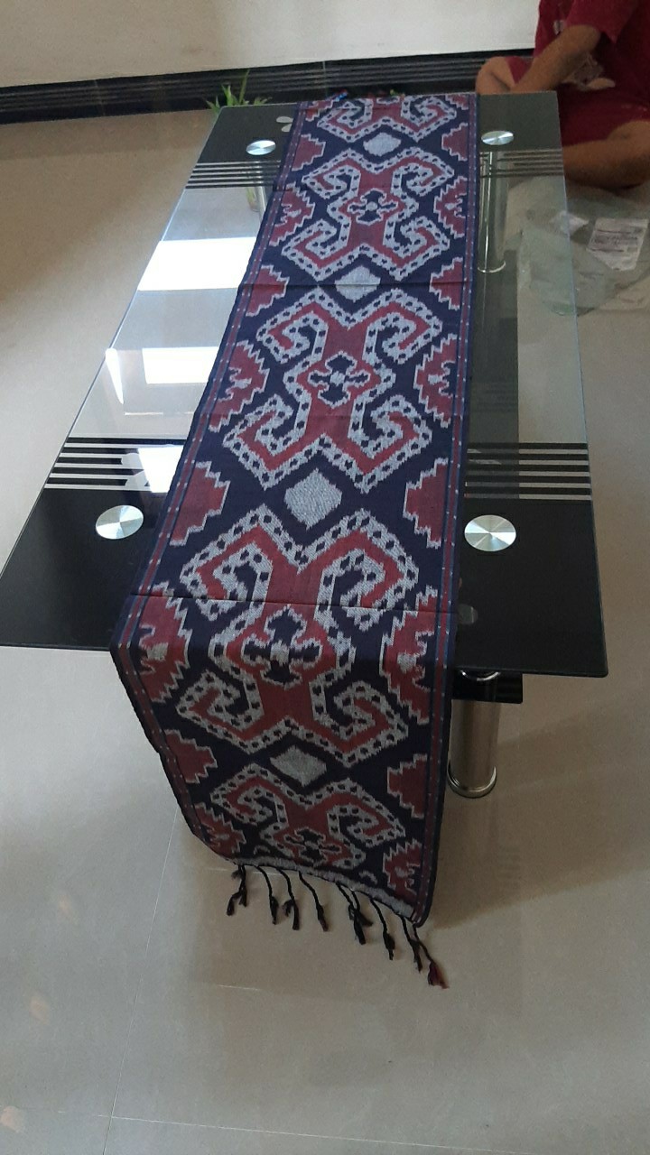 Taplak Meja Tenun Panjang Ikat Etnik Terbaru Table Cover Meja Makan Ruang Tamu Cafe Hotel