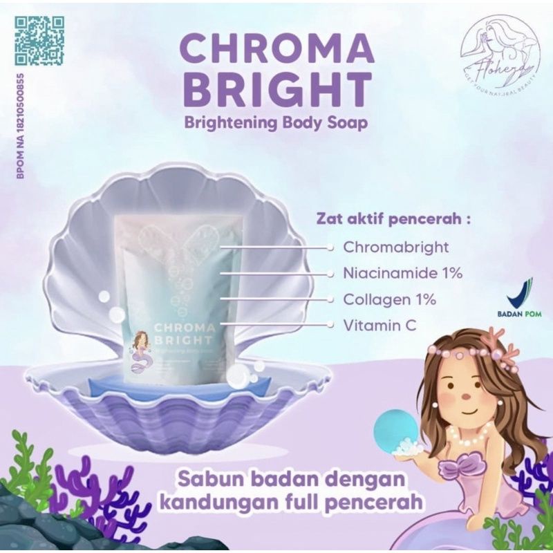 READY SIAP KIRIM CHROMA BRIGHT Flohera ✨ Brightening Body Soap