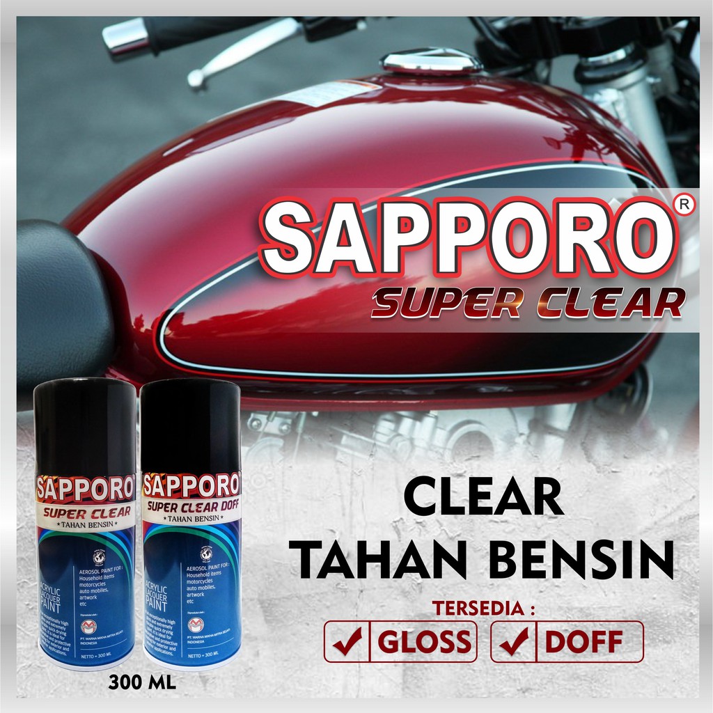 Sapporo Super Clear 300 ml / Cat Spray Semprot Aerosol Terbaik