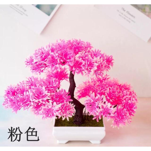 TIB / COD-P2035/Bunga Plastik/Bunga tanaman Dekorasi-Pink