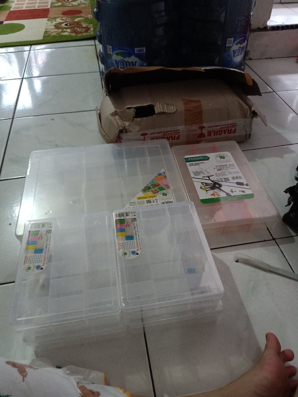 Kotak Perkakas 6 - 18 Sekat Semi Permanen (removable)