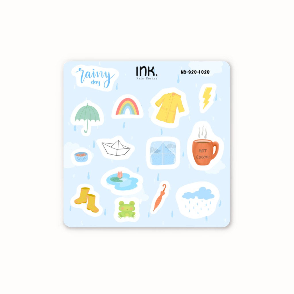 

Rainy Day Sticker - Sticker Dekorasi - Stiker Jurnal (NS-920-1020)