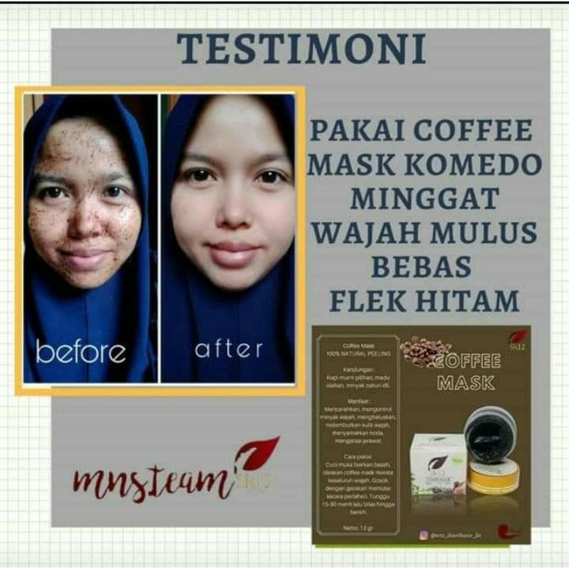 Masker Wajah Pell Off SR12 - Masker Komedo Ampuh BPOM / Coffee Mask Penghilang Bekas Jerawat / Mengangkat Sel Kulit Mati Pada Wajah