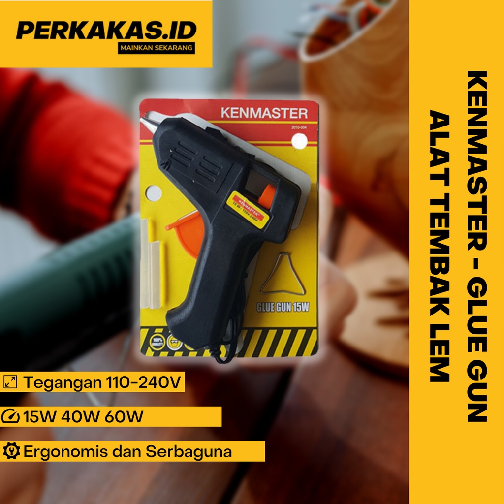 Lem Tembak Kecil 60 Watt Glue Gun KENMASTER