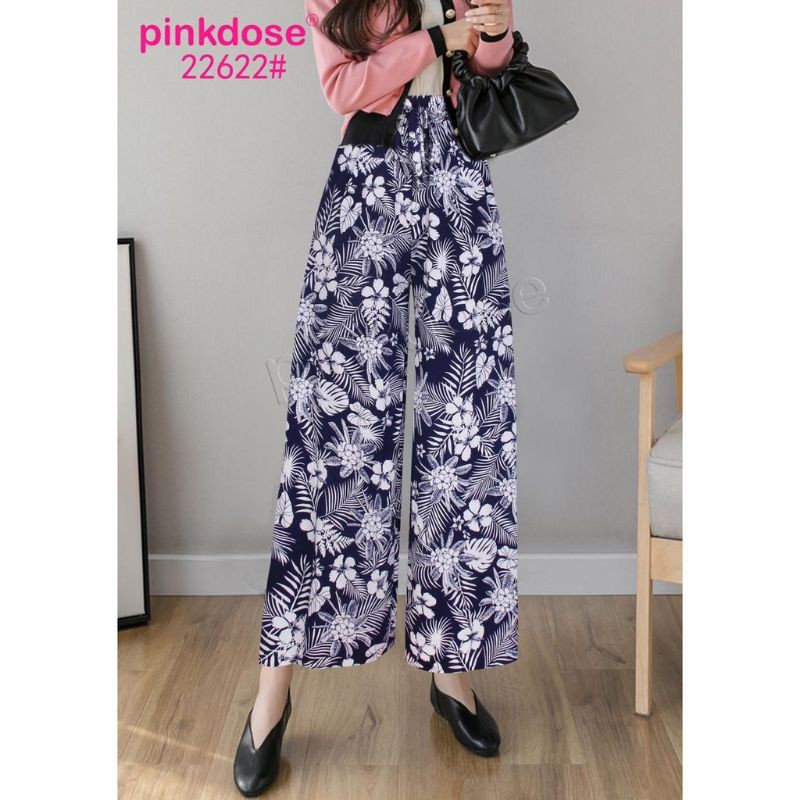 Kulot Pinkdose / cullote Flower Pinkdose / Celana Kulot Premium