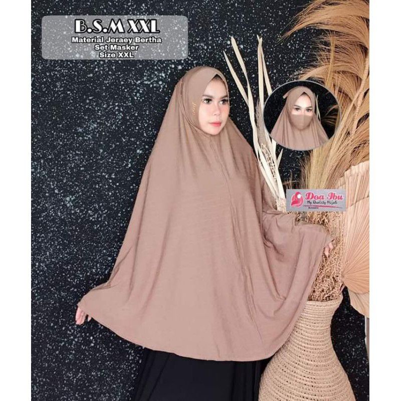 jilbab jumbo jersey berta by doa ibu