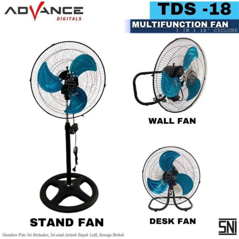 KIPAS ANGIN TORNADO ADVANCE TDS-18